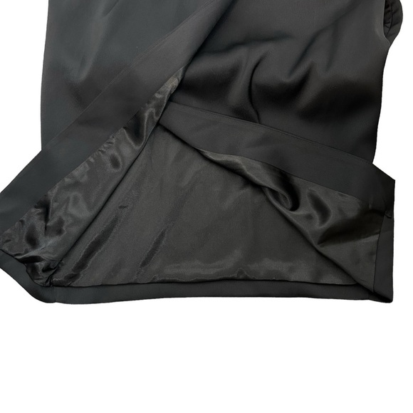 Rachel Roy Black Cutout Dress Wrap Front Midi Cocktail Party Dress Size 2 - Picture 7 of 16